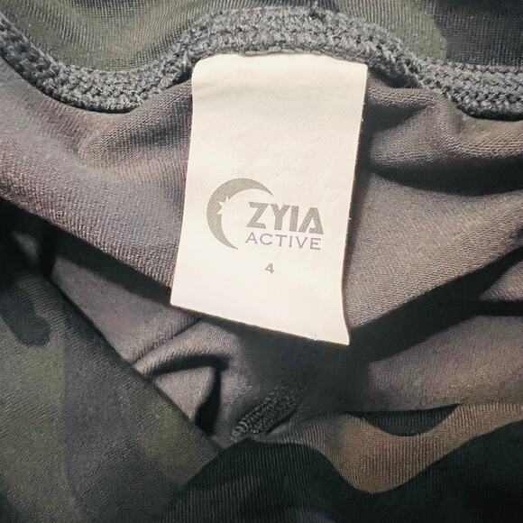 Zyia Active Camou Cropped Leggings Size 4 - Picture 5 of 11
